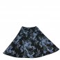 Amanda Smith Womens Floral A-Line Skirt Size Small Black & Blue
