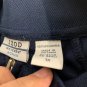 Izod Womens 1X Navy Full-Zip Track Jacket Lightweight White Striped Sleeve