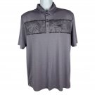Travis Mathew Mens Polo Shirt Size XL Gray Cotton/Polyester Blend