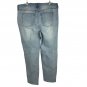 Fashion Nova Womens Distressed Blue Denim Jeans Size 20 Casual Ripped Look