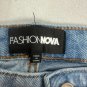 Fashion Nova Womens Distressed Blue Denim Jeans Size 20 Casual Ripped Look