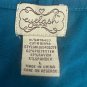 Eyelash Couture Womens Blue 34 Sleeve Scoop Neck Lightweight Knit Top Size L