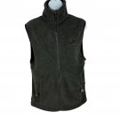 Baru Sports Winchester Mens Fleece Vest Size S Full Zip Soft Warm Charcoal Gray