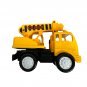 Toy Crane Truck Construction Vehicle Yellow & Black Diecast For Kids Playtime Fu
