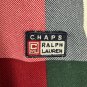 Chaps Ralph Lauren Plaid Long Sleeve Polo Shirt Size M