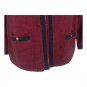 Ann Taylor Red & Navy Open Front Cardigan With Pockets Womens Size Small