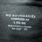 No Boundaries Mens Oversized Hoodie L Black Snake Eyes Graphic Cotton Blend