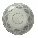 Silverie Sapphire Fine China Saucer Pink/Blue Flowers Platinum Trim Discontinued