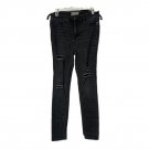 Free People High Rise Black Distressed Skinny Jeans Womens Size 29 Waist Free People High Rise Black Distressed Skinny Jeans Womens Size 29 Waist