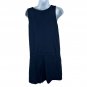 Bobi Los Angeles Womens Navy Blue Cotton Romper Size M Sleeveless V-Neck Casual
