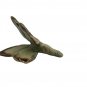 Vintage Handcrafted Ceramic Dragonfly Figurine Abstract Design Blue/Brown Glazed