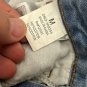 Machine Distressed Denim Shorts Women&acirc;��s Medium Size 28 Ripped Frayed Blue