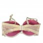 Victorias Secret PINK Lightly Padded Lace Bra 36DD Ivory Adjustable Straps