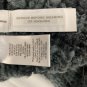 Lou & Grey Striped Open Front Cardigan Sweater Medium Gray Black Knit