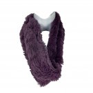 Plush Purple Faux Fur Infinity Scarf Unisex Soft Warm Polyester Winter Accessory Plush Purple Faux Fur Infinity Scarf Unisex Soft Warm Polyester Winter Accessory