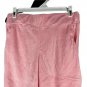 Pink Long-Sleeve Velour Lounge Set With Pocket & Tie Waist Size S
