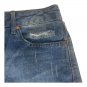 1822 Denim Womens Distressed Jean Skirt Size 10 Medium Wash Casual Cotton Blend