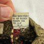 Vintage Chaus Sport Plaid Floral Sweater M Rame/Cotton Blend Hand Wash Only