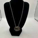 Love Live Laugh Inspirational Silver Tone Pendant Necklace
