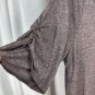 Apt. 9 Womens Metallic Rose Gold Twist Hem Blouse XXL Keyhole Neck Stylish Top