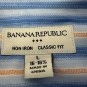 Banana Republic Mens Non-Iron Classic Fit Striped Shirt Size L 100% Cotton
