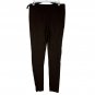 Narration Womens Brown Slim-Fit Stretch Pants W/ Gold Button Accents Size M