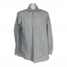 Van Heusen Flex Mens Long Sleeve Plaid Shirt Size 15.5 32/33 Regular Fit Stretch