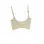 Lucky Brand Womens Crop Top Bralette Size M Beige Adjustable Straps