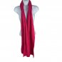 Style & Co Womens Pink Ribbed Knit Scarf One Size Lightweight Warm Fabric Blend