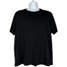 Croft & Barrow Mens Black T-Shirt Size Large Casual Short Sleeve Soft Blend