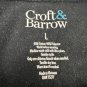 Croft & Barrow Mens Black T-Shirt Size Large Casual Short Sleeve Soft Blend
