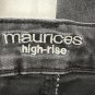 Maurices High-Rise Womens Skinny Jeans Size M Black Stretch 5-Pocket Denim