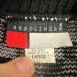 Headliners Black & White Mens Sweater L Geometric Knit Acrylic Long Sleeve USA