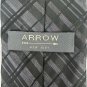 Arrow Black Plaid Menâs Neck Tie Slim Modern Design Silk Nylon Dry Clean Only