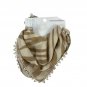 Time And Tru Multi-Use Zebra Print Fashion Bandana Beige Trim One Size Polyester