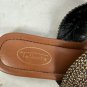 Talbots Womens Braided Strap Sandals Size 8.5B Brown & Black Leather Flip Flops