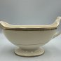 Homer Laughlin Eggshell Georgian Gravy Boat Gold Trim USA B50N5 Vintage China