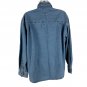 Rivers End Trading Co Womens Denim Button-Up Shirt Women Of Faith Logo Size M