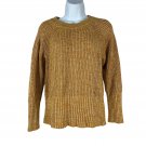 Universal Thread Womens Knit Sweater Small Mustard Yellow Cotton Acrylic Blend