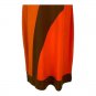 Calvin Klein Sleeveless Colorblock Dress Womens Size 2 Brown Orange Knee Length