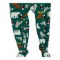 Carters Toddler Fleece Footed Pajamas 5T Green Animal Print Flame Resistant