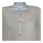 Rebecca Malone Womens Plus Lace Cardigan Size PL Button Front 3/4 Sleeve White