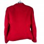 Le Suit Womens Red 2-Piece Skirt Suit Size 12 Linen Blend