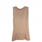 Ann Taylor Womens Sleeveless Beige And Black Lace Tiered Ruffle Tank Top Size S