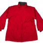 Lands End Womens Red Coat 1X 16W-18W Warm Insulated WindCheck Quilted Winter