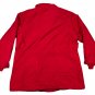 Lands End Womens Red Coat 1X 16W-18W Warm Insulated WindCheck Quilted Winter