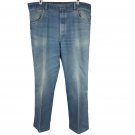 Wrangler Mens Regular Fit Jeans Sz 38x30 Blue Denim Straight Leg Mid Rise Casual