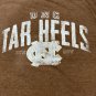 4th And 1 UNC Tar Heels Mens Graphic T-Shirt Size XL Brown Cotton Blend Crewneck