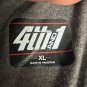 4th And 1 UNC Tar Heels Mens Graphic T-Shirt Size XL Brown Cotton Blend Crewneck