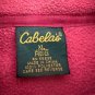 Cabelas Womens XL Polartec Red Fleece Jacket Full Zip Lightweight Warm Layer